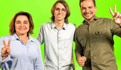 Amom Mandel grava materiais de campanha ao lado de Alberto Neto para o segundo turno