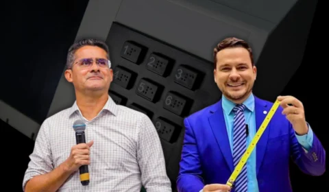 Comparação do desempenho de David Almeida e Capitão Alberto Neto no 1º turno das Eleições de 2024