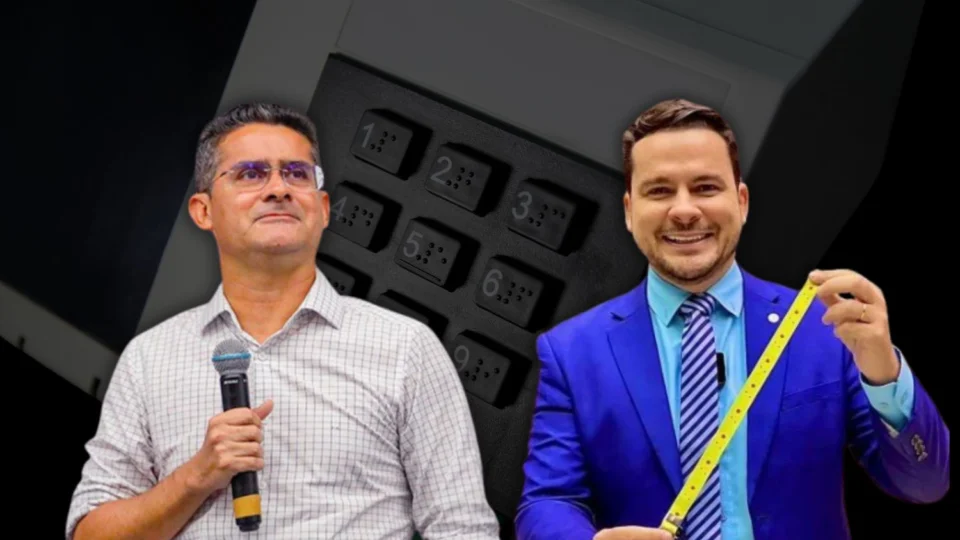 Comparação do desempenho de David Almeida e Capitão Alberto Neto no 1º turno das Eleições de 2024