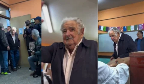 Pepe Mujica, aos 89 anos, vota no segundo turno das eleições presidenciais do Uruguai