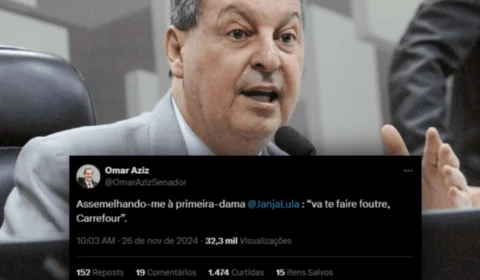 À lá Janja, Omar Aziz xinga Carrefour: ‘va te faire foutre’