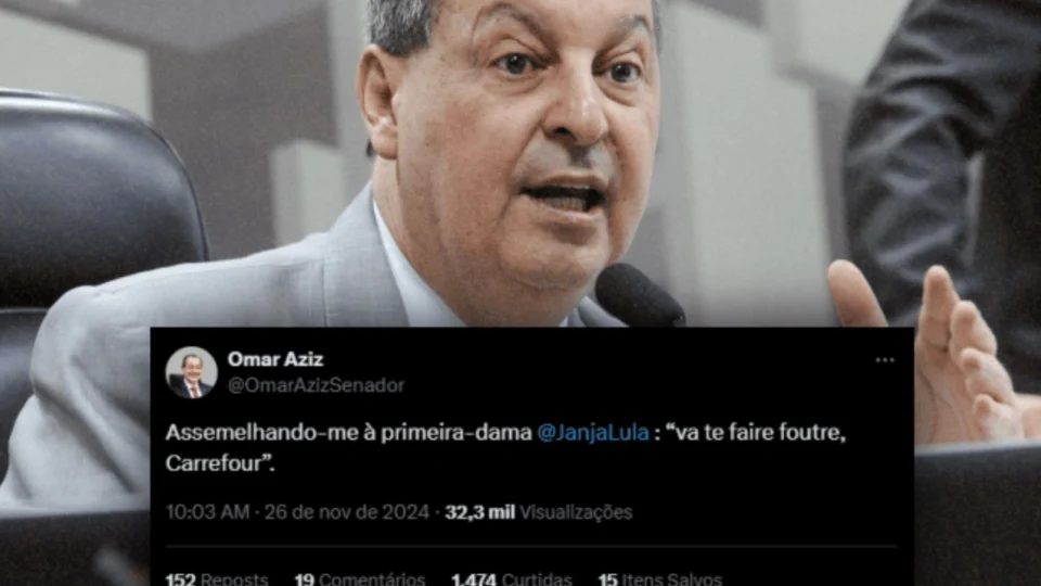 À lá Janja, Omar Aziz xinga Carrefour: ‘va te faire foutre’