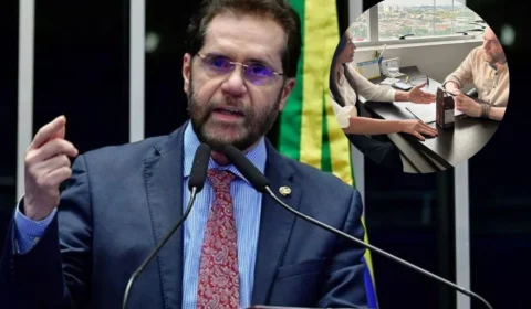 ‘Visita de cortesia’, afirma Plínio Valério sobre encontro com Eliziane Gama em Manaus