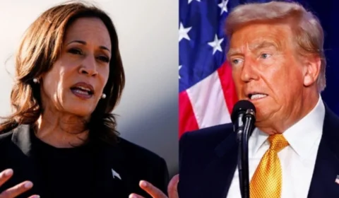 Primeira urna aberta nos EUA dá empate entre Kamala e Trump
