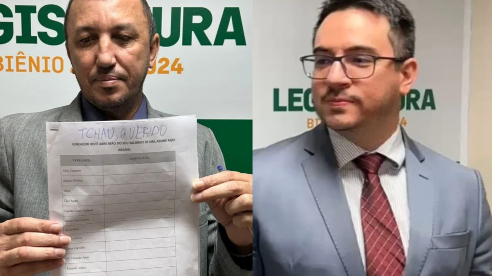 Rodrigo Guedes assina requerimento com “Tchau, querido” ao ser desafiado por Sassá