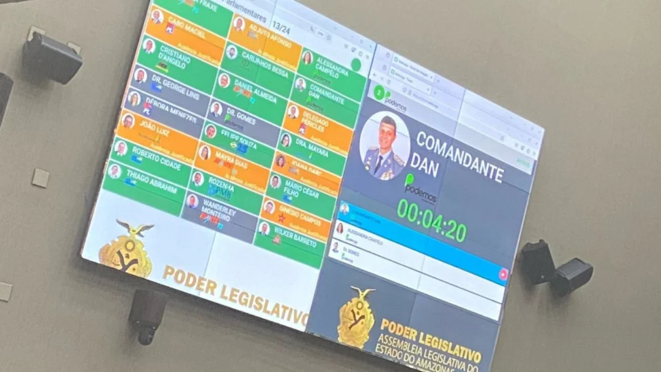 Faltas na Aleam: sessão ordinária tem quórum baixo e ausências não justificadas