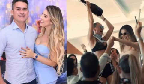 Em meio à calamidade pública, primeira-dama de Manaus também comemorou aniversário em festa de luxo no Caribe