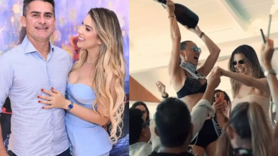 Em meio à calamidade pública, primeira-dama de Manaus também comemorou aniversário em festa de luxo no Caribe