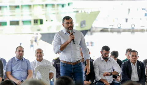 Wilson Lima inaugura Base Arpão 3, fortalecendo ações de segurança na calha do Solimões
