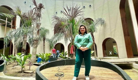 Maria do Carmo vistoria restauro do Tropical Hotel e anuncia reabertura da primeira fase para julho