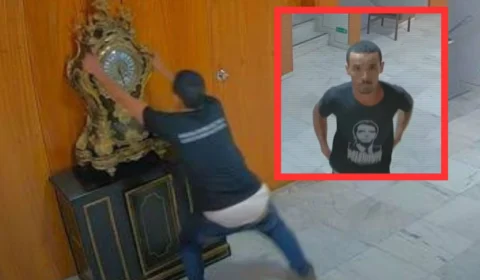 Homem que quebrou relógio em ato de 8/1 é solto sem tornozeleira eletrônica