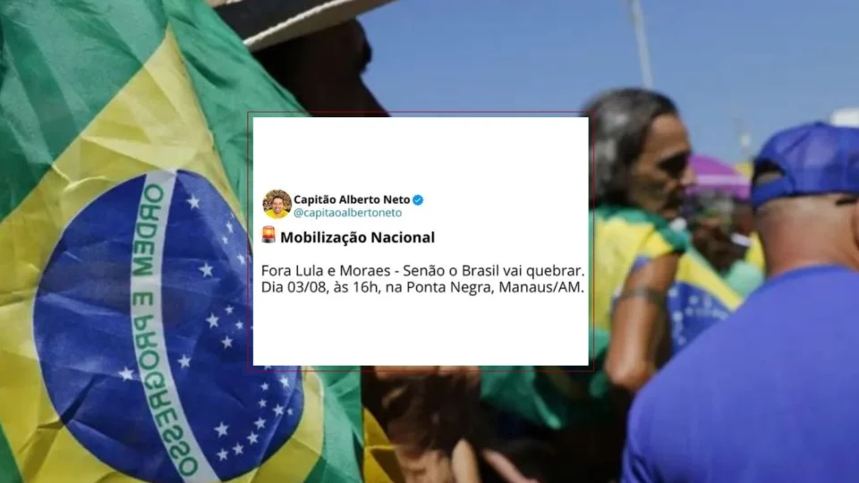 PL convoca novo ato “Fora Lula e Moraes” com apoio de deputados do Amazonas