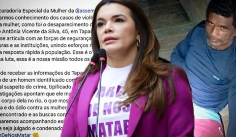 Alessandra Campelo informa prisão de suspeito de feminicídio em Tapauá: ‘parem de nos matar’