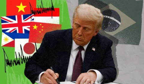 Trump impõe tarifa de 50% a produtos brasileiros e acusa Lula de ameaçar liberdade de expressão