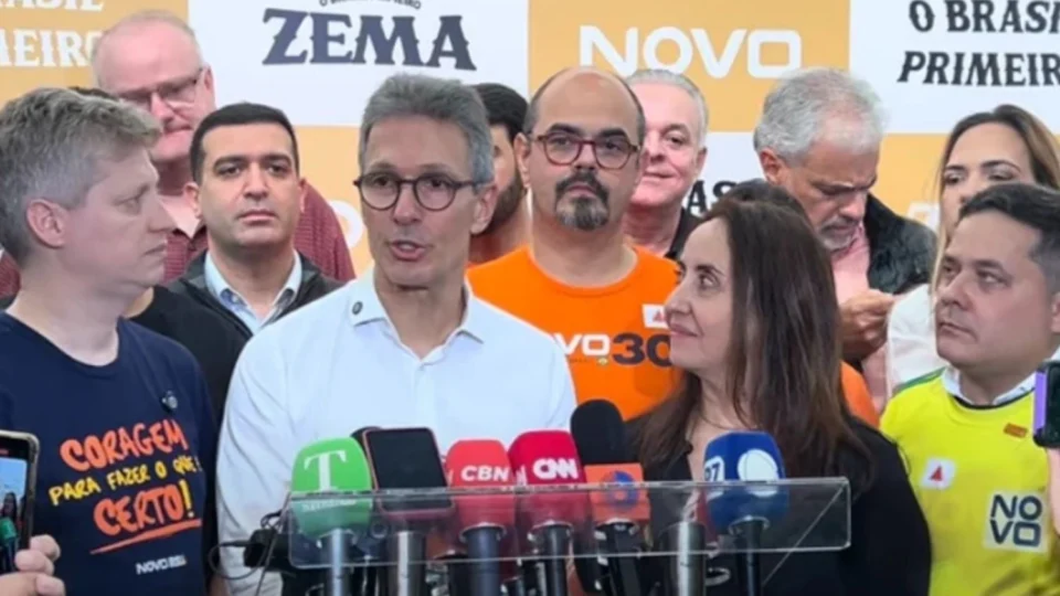 Romeu Zema lança pré-candidatura à Presidência pelo Novo e endurece críticas ao PT e ao STF