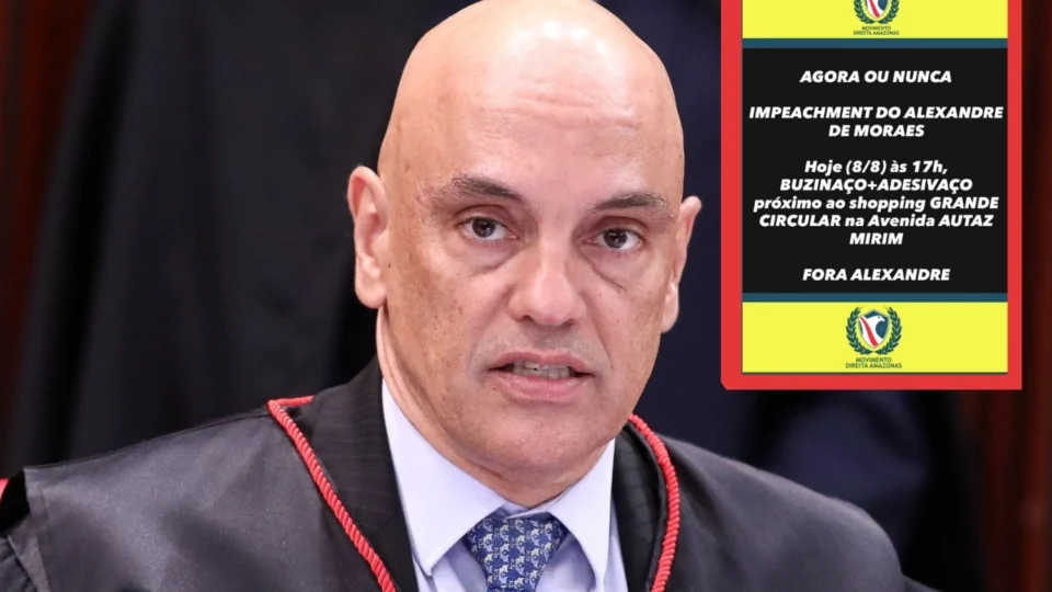 Manaus terá buzinaço contra ministro Alexandre de Moraes nesta sexta-feira