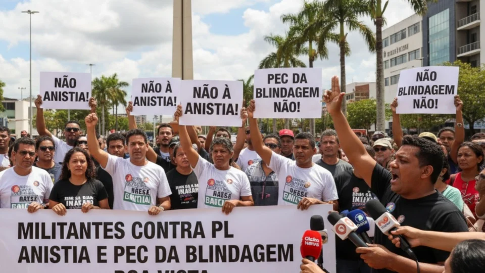 Militantes convocam ato contra PL da Anistia e PEC da Blindagem em Boa Vista