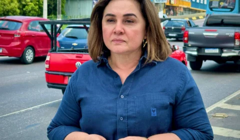 Maria do Carmo vai às ruas e fala de soluções ao trânsito de Manaus; ‘reflexo da má gestão’