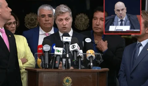 Bancada do Novo protocola pedido de impeachment contra Moraes com apoio de 90 deputados federais