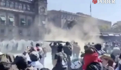 Palácio presidencial do México vira alvo de manifestação liderada pela ‘Geração Z’