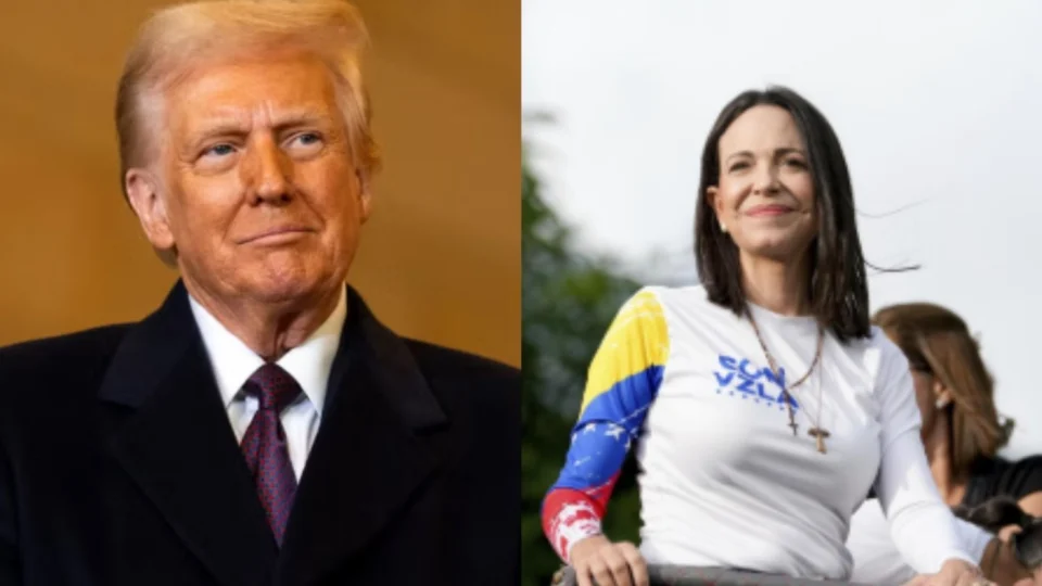 Trump se reúne com María Corina Machado, Nobel da Paz e líder da oposição venezuelana