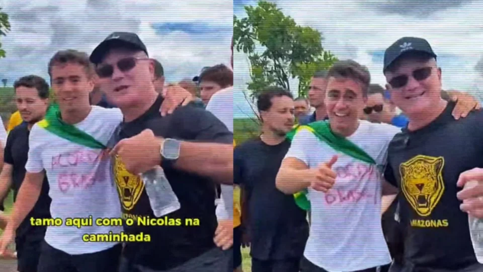 Coronel Menezes se junta à Caminhada pela Liberdade rumo a Brasília ao lado de Nikolas Ferreira