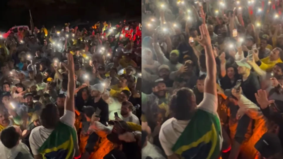 Nikolas Ferreira encerra quarto dia de caminhada rumo a Brasília e diz que mobilização vai além da política