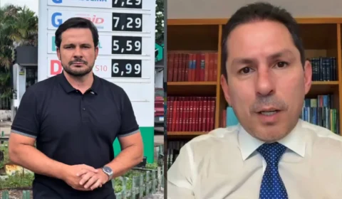 Gasolina acima de R$ 7 em Manaus provoca embate político entre Alberto Neto e Marcelo Ramos