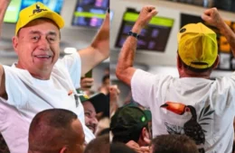 Bocalom desembarca em Rio Branco com festa e alfineta adversários: ‘jogo político’