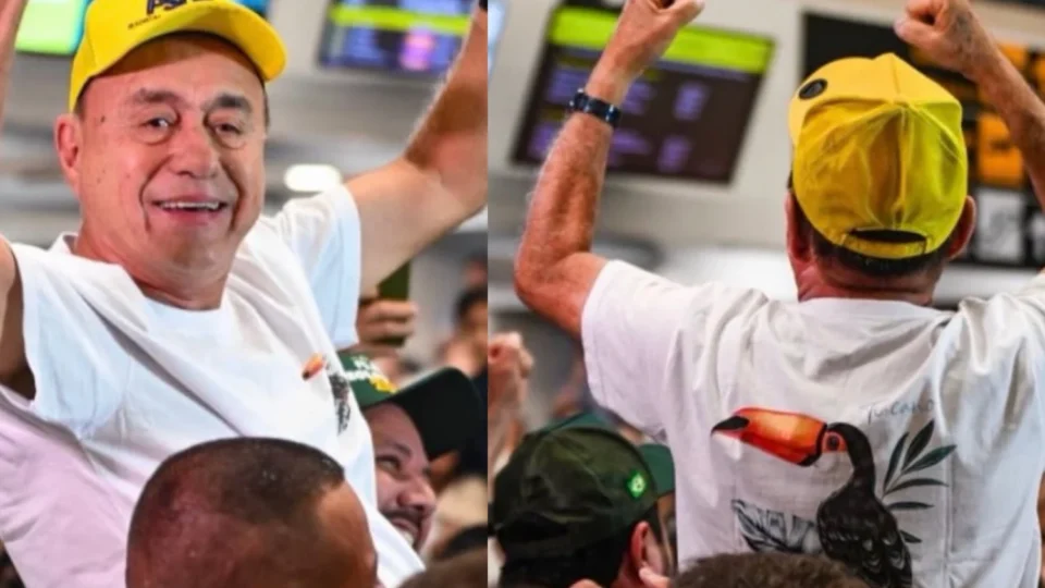 Bocalom desembarca em Rio Branco com festa e alfineta adversários: ‘jogo político’