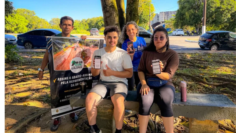 Mutirão reúne mais de 5 mil assinaturas em apoio à revitalização da BR-319 em Manaus