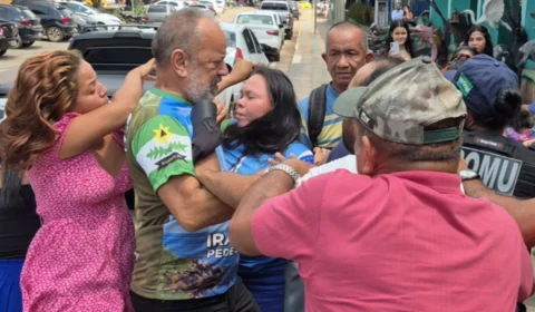 Flagra exclusivo: confusão entre grupos rivais marca votação polêmica na Câmara de Iranduba