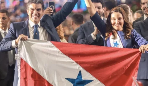 Helder Barbalho transmite cargo a Hana Ghassan e inicia caminhada rumo ao Senado