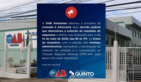OAB-AM marca nova data para Consulta do Quinto Constitucional após reviravolta judicial