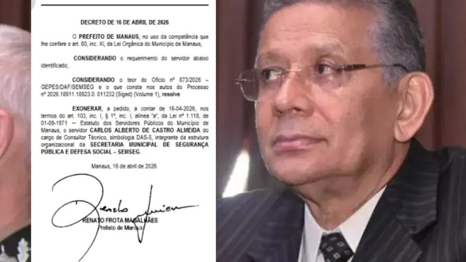 Pastor e ex-deputado Carlos Alberto é exonerado da Prefeitura de Manaus
