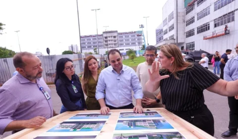 Roberto Cidade vistoria reta final do Complexo Hospitalar Sul; 95% das obras concluídas