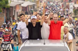 No Médio Solimões, Omar e Braga exibem força política e entregam pacote de obras