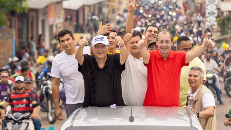 No Médio Solimões, Omar e Braga exibem força política e entregam pacote de obras