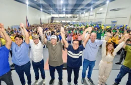 Aliança de peso: Omar, Braga e Adail Filho consolidam força política em giro pelo interior do Amazonas