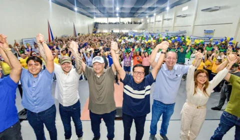 Aliança de peso: Omar, Braga e Adail Filho consolidam força política em giro pelo interior do Amazonas