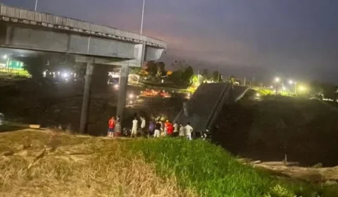 Ponte de R$ 36 milhões cai no Acre dois anos após entrega e coloca obra da gestão Gladson Cameli sob questionamento