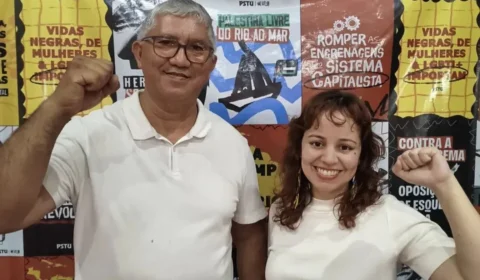 PSTU oficializa Gilberto Vasconcelos e Juliana Frota na disputa pelo Governo do Amazonas em 2026