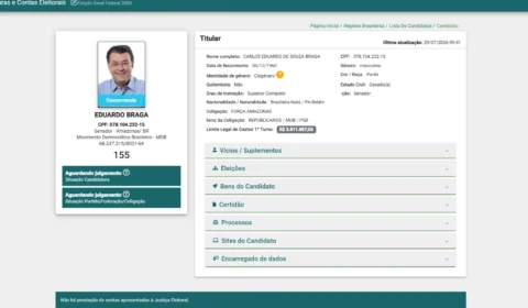 Eduardo Braga declara patrimônio de R$ 60,2 milhões ao TSE para disputar reeleição ao Senado