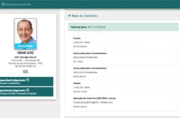 Omar Aziz é o único candidato ao Governo do AM com registro já disponível no TSE e declara R$ 2 milhões em bens