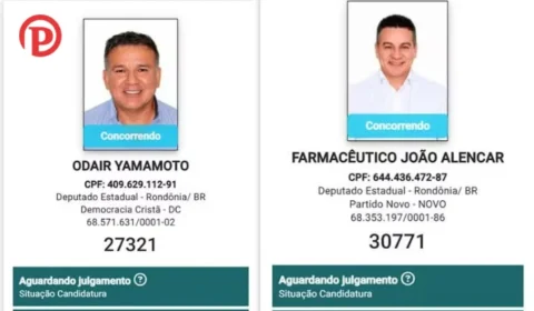 Candidatos a deputado estadual por Rondônia aparecem em mandados de prisão por dívida de pensão
