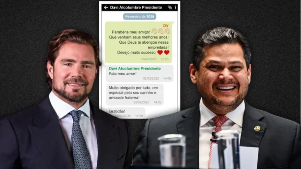 “Fala, meu amor”: mensagens revelam relação de proximidade entre Alcolumbre e Vorcaro