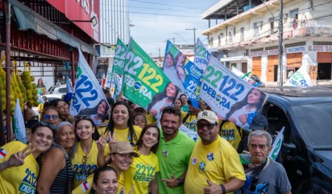 Débora Menezes intensifica corpo a corpo e vai atrás do voto nas ruas de Manaus