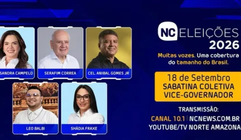 AO VIVO: começa a sabatina com candidatos a vice-governador do Amazonas