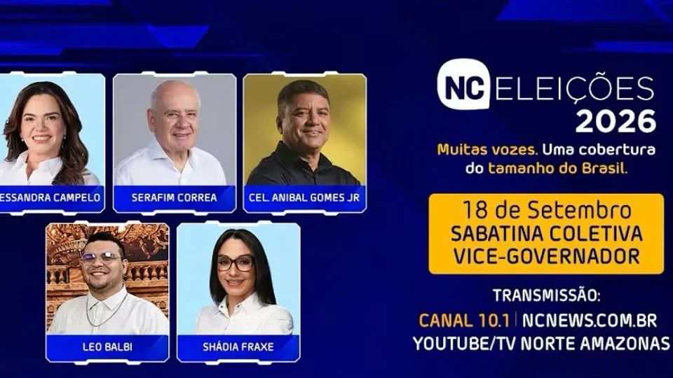 AO VIVO: começa a sabatina com candidatos a vice-governador do Amazonas