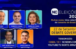 AO VIVO: debate ao Governo do Amazonas começa em Manaus